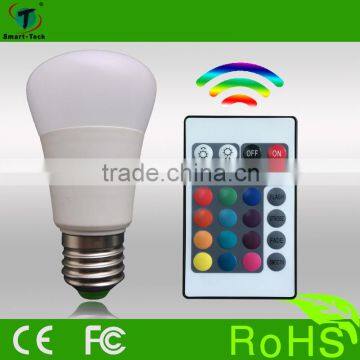 LED RGB Remote Control Bulb Light 16 Color photo-2