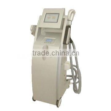 2014 hot sales vertical multi-functional beauty machine (IPL+RF+Elight+Laser)