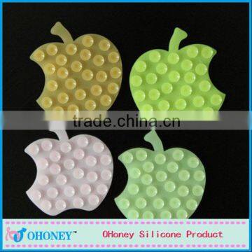 Cheap adorable room decorations apple shape silicone sucker