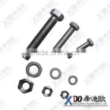 Inconel 600 series stainless steel fastener bolt with nut