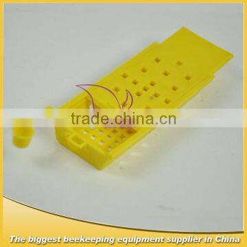 Beekeeping tool yellow plastic queen cage