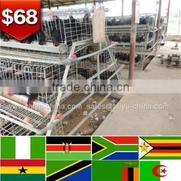 Trade assurance NO.1 supply chicken house design 120 chickens per set chicken cage for sale in tanzania