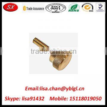 Directly Cutom Brass Inserts Straight Knurling CNC Nut photo-5