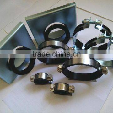 Steel galvanized rubber pipe saddle clamp