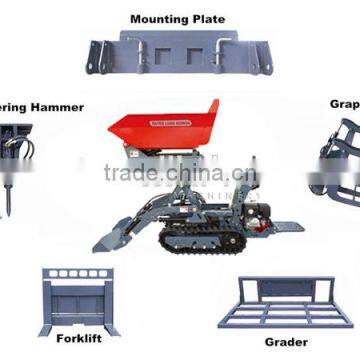 BY800 Mini Garden Loader Agriculture Power Barrow With Front Forklift photo-6