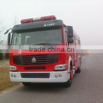 SINOTRUK HOWO 7000liter fire truck water capacity new fire truck for sale