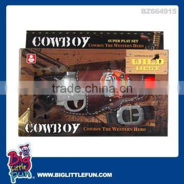 Toy cowboy gun set