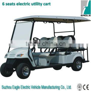 China 4 wheel drive electric golf cart with rear seats