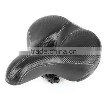Slip-resistant Bicycle Saddle MTB Bicycle Parts Comfortable Soft Leather Cushion Mat Round Seat Design photo-2