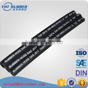 high pressure steel wire braided flexible hydraulic rubber hose of SAE100R1, 4SH/SP made by Yihengtai