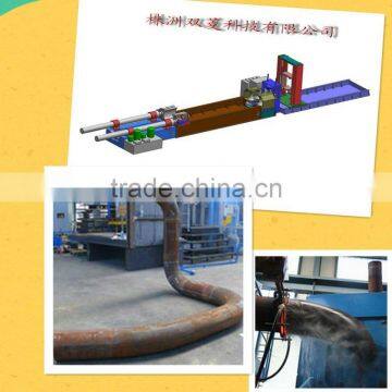 Induction heating pipe bending machine