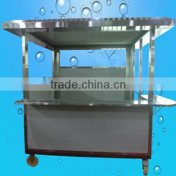 Hot sale stainess steel food cart, Customized food selling cart, food carts for sale FC3