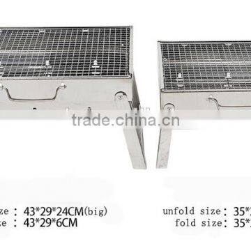 BBQ Grill White Stainless Steel Family Use Easy to Take Outdoor photo-6