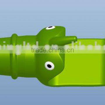 Cute Rhino Snowman Silicone Wine Bottle Stopper Cap Spoon Rest Pot Clip 3 in 1 Cute Rhino Original Design photo-3