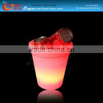 LED round ice bucket,PE plastic ice cooler