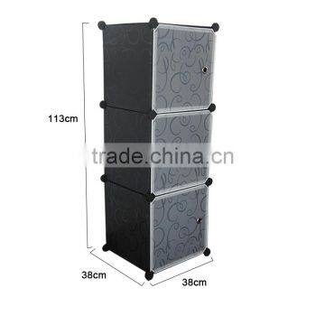 Portable White Color PP Modular Storage Cubes 35*35 cm Solid Panels-3 Cubes photo-5
