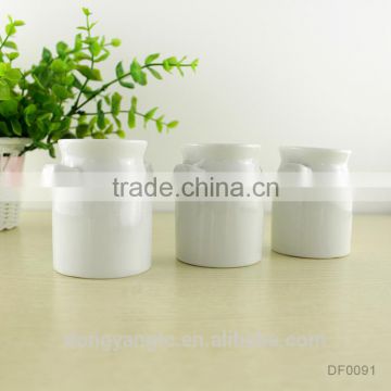 Factory direct wholesale white strengthen ceramic milk bottle