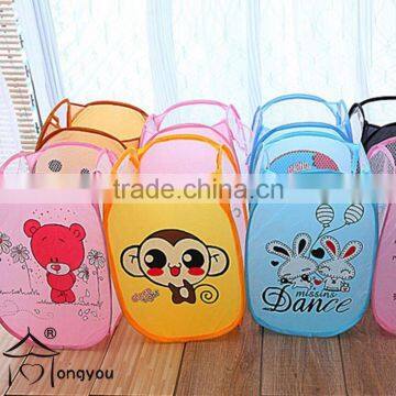 cartoon laundry basket pop up folding laundry hamper lightweight storage container