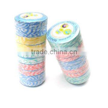 2016 Hangzhou Magic Super Colorful Stripe Non-woven Compressed Tissue Cleaning Cloth photo-4