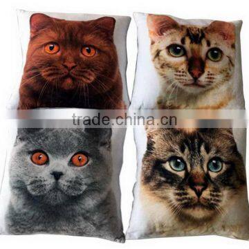 Hot Sale Cat Faces Cotton Throw Pillow For Home photo-2