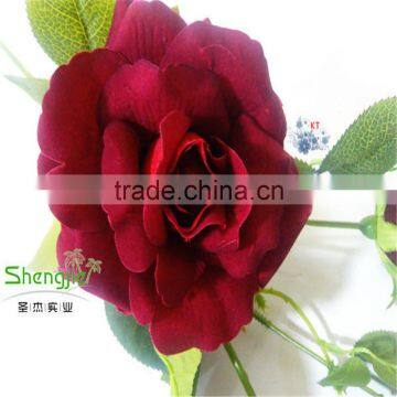 making flower silk rose artificial rose single rose flower