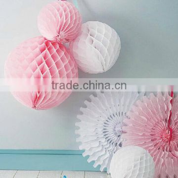 Hanging colorful paper pompoms/ paper garland