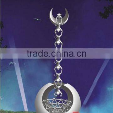 The monkey pick the moon stainless steel works of art