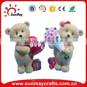 Polyresin bear figurines for gift