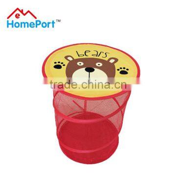 Printable toy pop up hamper mesh laundry basket