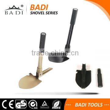 outdoor survival garden folding spade with compass