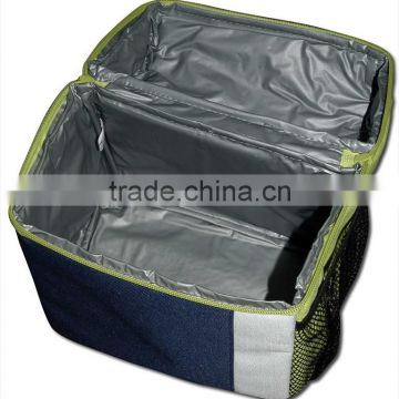 600D webbing handle and PEVA lining large compacity 6.5L lunch cooler bag, outdoor cooler bag