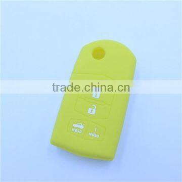 Silicone Cover Key Holder Fit for MAZDA 3 5 6 Flip Remote Key 4 Button photo-4