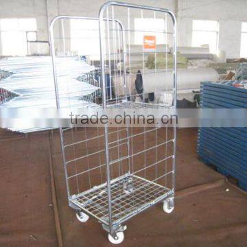 aluminum hot sale warehouse wire mesh roll cage roll container