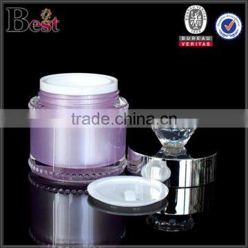 30ml Acrylic Cosmetic Jar With Diamond Cap photo-3