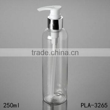 250ml Round Shoulder Shampoo Bottle Screw Pump Cosmetic Lotion Clear Pet Plastic Bottle China Suppliers Best Sellers photo-4