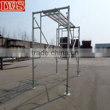 Galvanized Tubular Cross Braces 5x6'4" Walk Thru Scaffold Frame Package photo-6