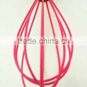 13042 Wooden Whisk Silicone Milk and Egg Whisk Heat Resistant Non-Stick With Beech Handle photo-6