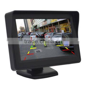 Car 4.3" TFT LCD Color Rearview Monitor for DVD GPS Reverse Backup Camera