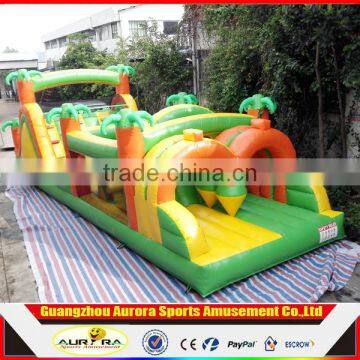 CE certification inflatable jungle obstacle course inflatable bouncy castle