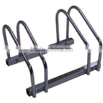 Two Bike Floor Stand Bicycle Instant Park Bike Rack Cycle Stand