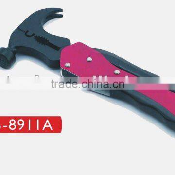 Black transform multi functioanl hatchet wrench hammer spanner screwdriver tool small hammer mill types B-8911A