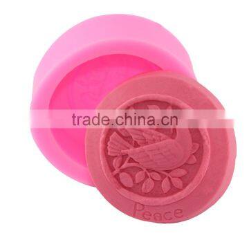Liquid Silicone Soap Mold DIY Fondant Cake Decoration Mould Tool Magpie Pigeon 1688 Agent photo-2