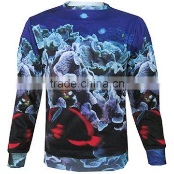 2015 Crewneck Sweatshirt with custom fashional Designs Sublimation Sweaters High quality Custom made crewneck