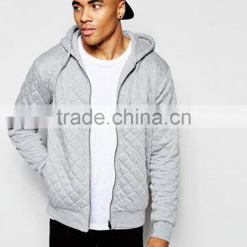 Quilted Design Hoodie for Men's