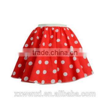 Top Sale Sweet Candy Color With Dot Mini Girl Party Skirt
