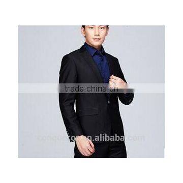 2015 Popular Black Business Slim Fit Suits BSPS0098 photo-2