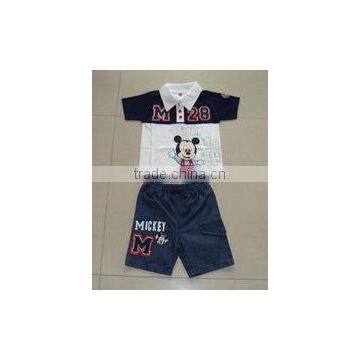 children Clothing set , fashionable cute design nice printed kids pajama set