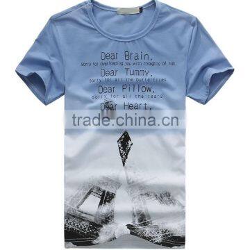 Latest Design Promotion Fabric Cotton Wholesale Men T Shirt Custom Printing photo-2