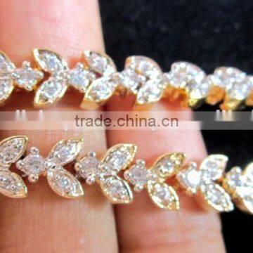 CZ American Diamond PAYAL Anklets Pair photo-2