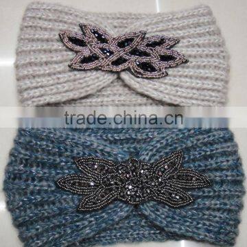 Fashion Winter Popular Button Knitted Hot Headband photo-2